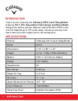 Preview for 2 page of Callaway 200 S Manual