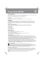 Preview for 1 page of Callmate PB2200 User Manual