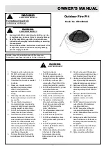 Предварительный просмотр 1 страницы Callow HR18990AA Owner'S Manual