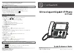 Предварительный просмотр 1 страницы CALLSWITCH SIP-T48G Quick Reference Manual