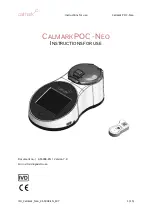 CALMARK NEO Instructions For Use Manual предпросмотр