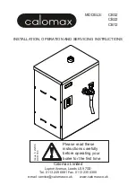 Preview for 2 page of Calomax CB32 Installation, Operation And Servicing Instructions