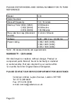 Preview for 12 page of Calomax CB32 Installation, Operation And Servicing Instructions