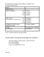 Preview for 14 page of Calomax Clipper 2 5L Installation, Operation And Servicing Instructions