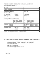 Предварительный просмотр 24 страницы Calomax KUDOS 6 DUAL FLOW Operating And Service Instructions