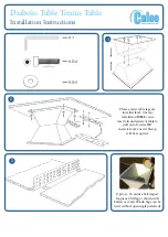 Preview for 3 page of Caloo Diabolo Table Installation Instructions