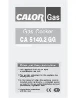 CALOR CA 5140.2 GG Fitters And Users Instructions предпросмотр