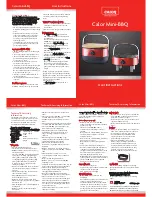 Preview for 1 page of CALOR Mini BBQ004 User Instructions