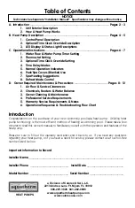 Preview for 2 page of Calorex Aquatherm DIGITAL LOGIC AT1000 Owner Operational Manual