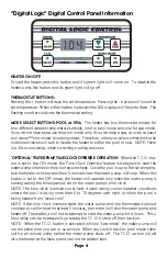 Preview for 4 page of Calorex Aquatherm DIGITAL LOGIC AT1000 Owner Operational Manual