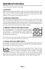 Preview for 6 page of Calorex Aquatherm DIGITAL LOGIC AT1000 Owner Operational Manual