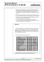 Preview for 12 page of Calorex PPT12 Technical Manual