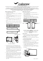 Calorex TTW33 Quick Start Manual preview