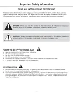 Preview for 4 page of Caloric CDR365-SS User'S Manual & Installation Instructions