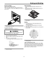 Preview for 19 page of Caloric CSG3601 Owner'S Manual