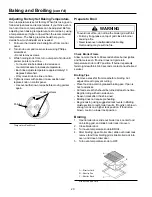 Preview for 20 page of Caloric CSG3601 Owner'S Manual