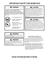 Preview for 3 page of Caloric CST 6003 Owner'S Manual