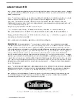 Preview for 33 page of Caloric CVP1030-SS Installation Manual / Use And Care Manual