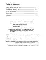 Preview for 2 page of Caloric CVU306C-SS Installation Manual / Use And Care Manual