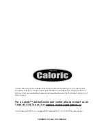 Предварительный просмотр 24 страницы Caloric CVU306C-SS Use And Installation  Manual