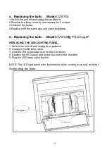 Preview for 12 page of Caloric CVW102 Installation Manual / Use And Care Manual