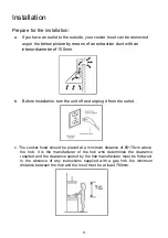 Предварительный просмотр 5 страницы Caloric CVW206 Installation Manual