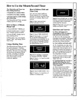 Preview for 9 page of Caloric MWT4441D Use And Care Manual