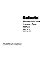 Preview for 1 page of Caloric MWT4461D Use And Care Manual