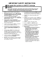 Preview for 4 page of Caloric MWT4461D Use And Care Manual