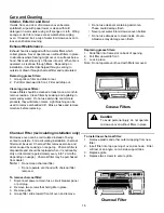 Preview for 16 page of Caloric MWT4461D Use And Care Manual