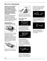 Предварительный просмотр 14 страницы Caloric MWT4661D Use And Care Manual