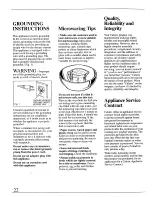 Предварительный просмотр 22 страницы Caloric MWT4661D Use And Care Manual