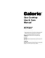 Preview for 1 page of Caloric RTP201 Use & Care Manual