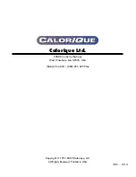 Preview for 12 page of CALORIQUE THERMOLAR THS-106 Installation And Operation Manual