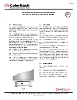 Caloritech HPH1200 Quick Start Manual предпросмотр