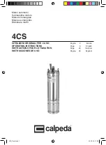 Calpeda 4CS Series Operating Instructions Manual preview