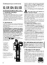 Предварительный просмотр 2 страницы Calpeda 6SDX Series Original Operating Instructions