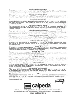 Предварительный просмотр 64 страницы Calpeda 70020030000 Operating Instructions Manual