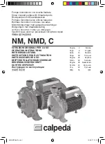 Предварительный просмотр 1 страницы Calpeda B-C Operating Instructions Manual