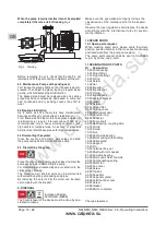 Предварительный просмотр 14 страницы Calpeda B-NM 32/12F Operating Instructions Manual