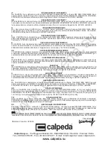 Предварительный просмотр 88 страницы Calpeda B-NM 32/12F Operating Instructions Manual