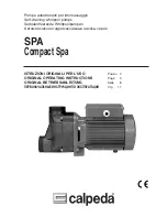 Calpeda Compact Spa Original Operating Instructions preview