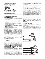Preview for 8 page of Calpeda Compact Spa Original Operating Instructions