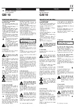 Предварительный просмотр 3 страницы Calpeda GM 10 Original Operating Instructions