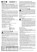 Preview for 9 page of Calpeda IDROMAT 3 Original Operating Instructions