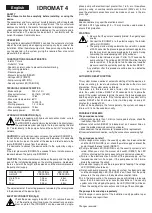 Preview for 16 page of Calpeda IDROMAT 3 Original Operating Instructions