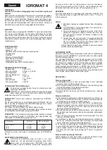 Preview for 20 page of Calpeda IDROMAT 3 Original Operating Instructions