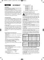 Preview for 4 page of Calpeda IDROMAT Series Original Operating Instructions