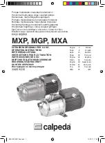 Preview for 1 page of Calpeda MGP Operating Instructions Manual