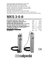 Предварительный просмотр 1 страницы Calpeda MXS 3 Original Operating Instructions